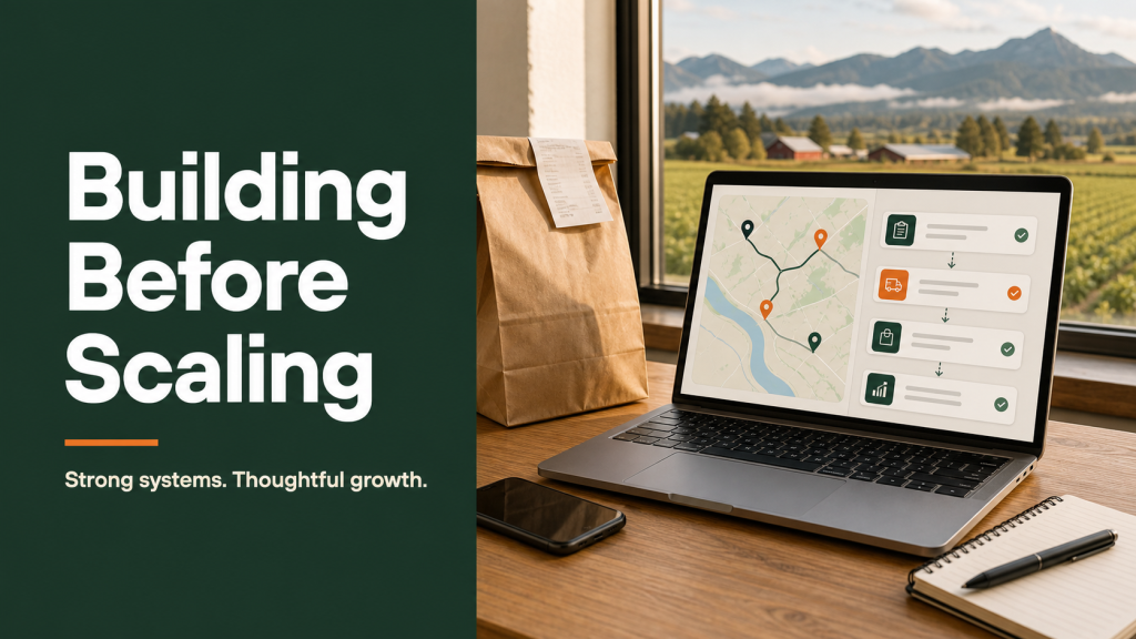 Skagit Dash delivery technology workspace with route planning tools